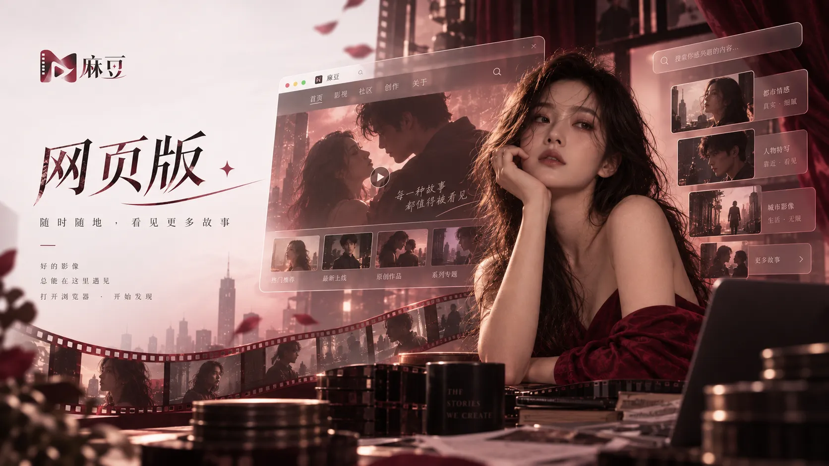 清晨渡轮甲板与城市天际线构成的纪录片画面